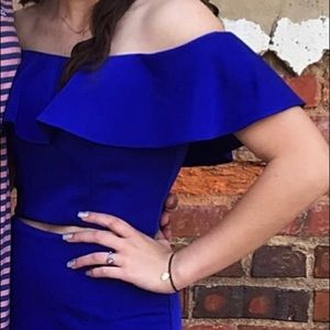 Royal blue size 3/4 Dave & Johnny formal dress